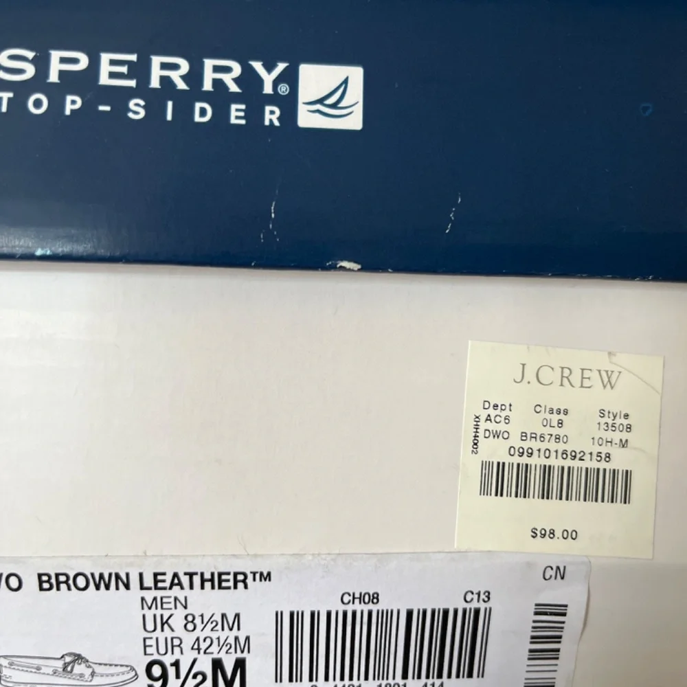 Sperry Men's Brown Boat Shoes - Picture 4 of 6